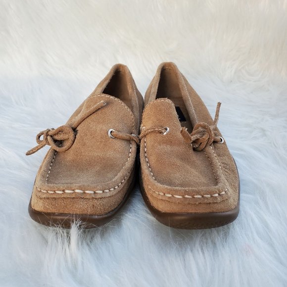 VANELl Tan Brushed Leather Women's Loafers, Size 6.5N - Picture 3 of 7